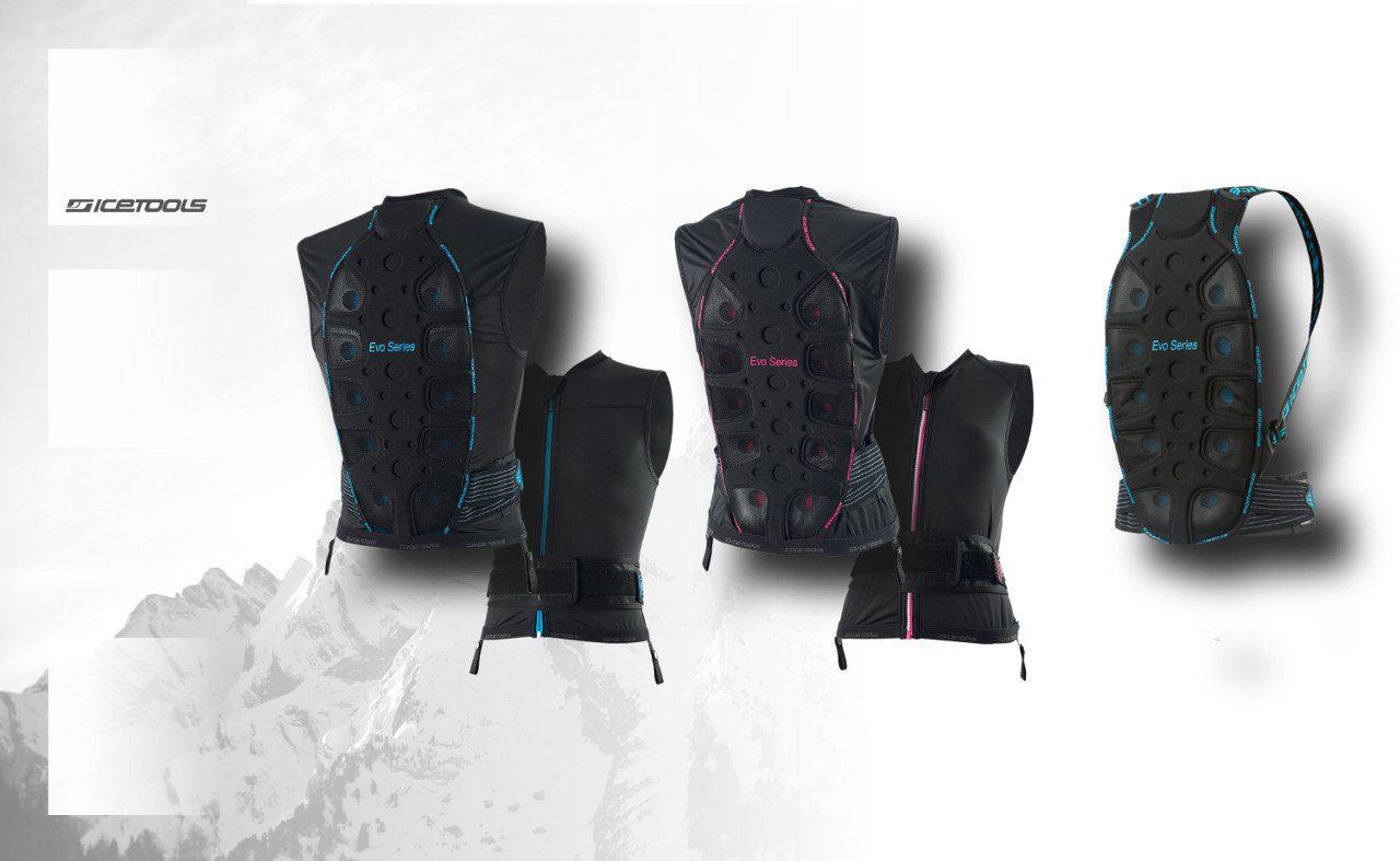 Brand | Winter Sports | AW1516 | BACK PROTECTOR | JACKET | DESIGN | DEVELOPMENT | PRODUCTION